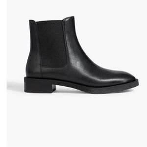 Stuart Weitzman Black Leather Chelsea Booties Ankle Boots